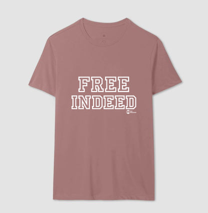 CAMISETA UNISSEX FREE INDEED (REALMENTE LIVRES)