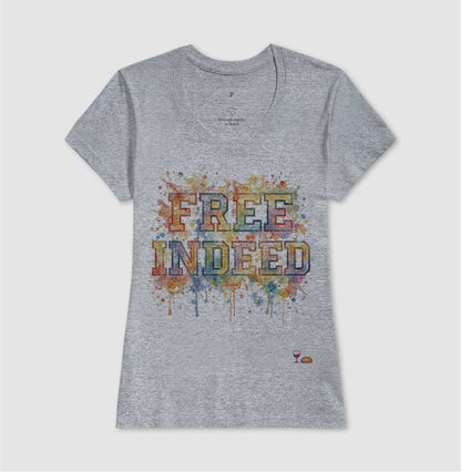 Camiseta Free Indeed Aquarela