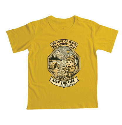 CAMISETA INFANTIL KEEP THE FIRE BURNING