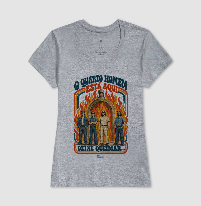Camiseta Vintage O Quarto Homem - Fornalha