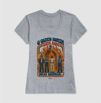 Camiseta Vintage O Quarto Homem - Fornalha