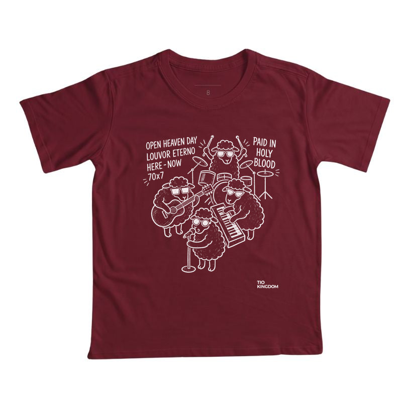 Camiseta Gospel Infantil Cristã Open Heaven