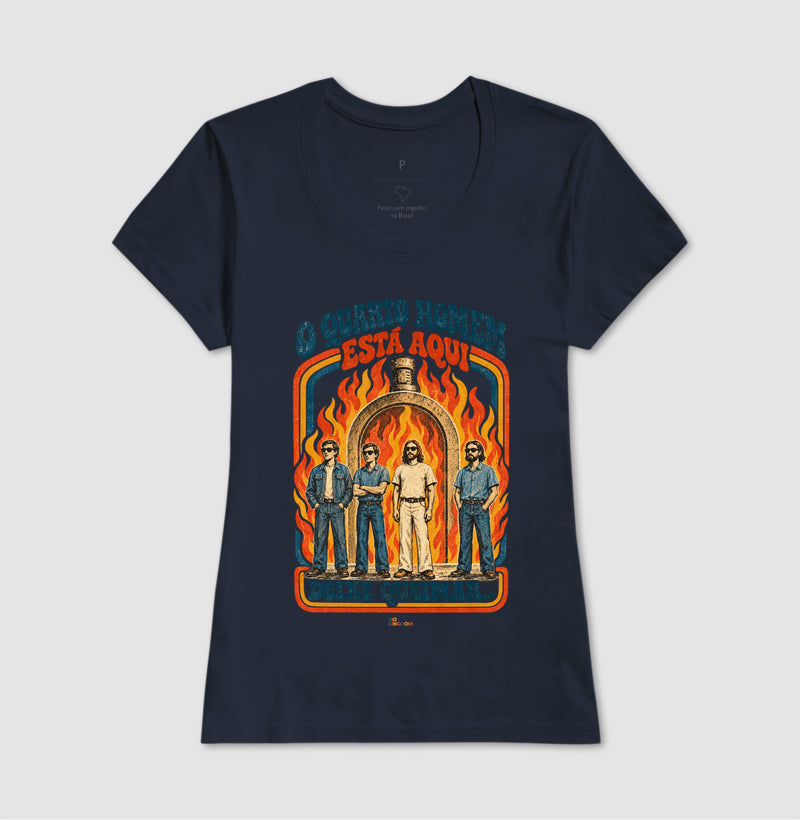 Camiseta Vintage O Quarto Homem - Fornalha