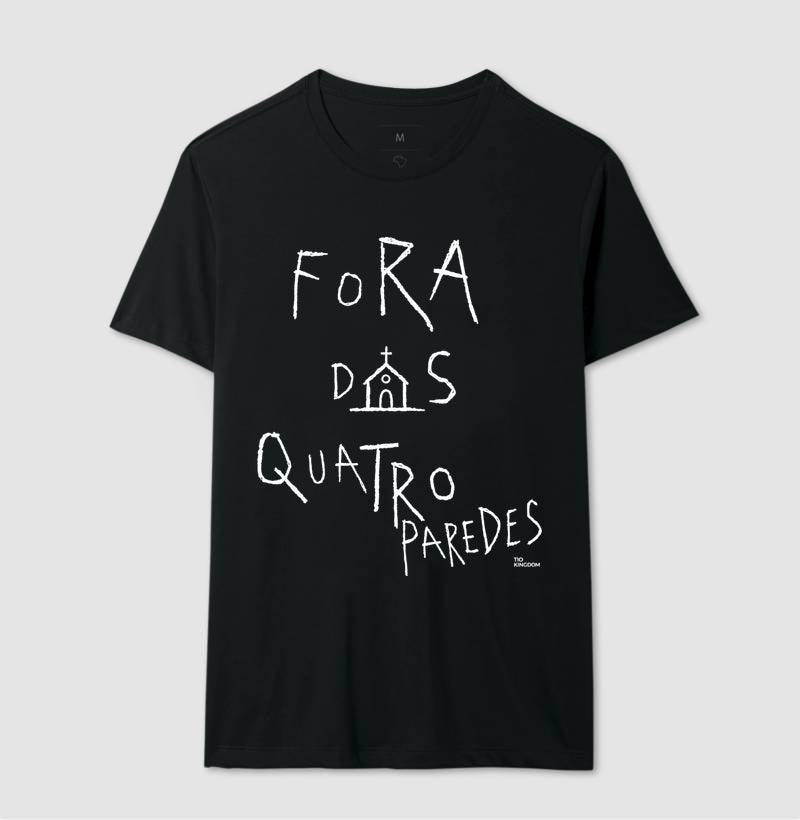 Camiseta Cristã Fora Das 4 Paredes Gospel Streetwear