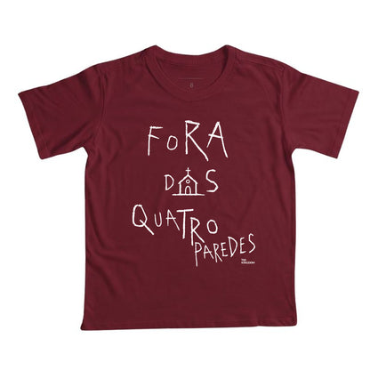 Camiseta Infantil Fora das Quatro Paredes Gospel Streetwear