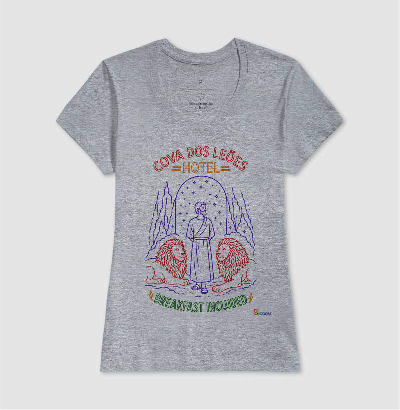 CAMISETA GOSPEL ADULTO COVA DOS LEÕES HOTEL KINGDOM VIBES