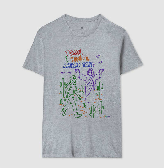 CAMISETA GOSPEL ADULTO TOMÉ E JESUS KINGDOM VIBES
