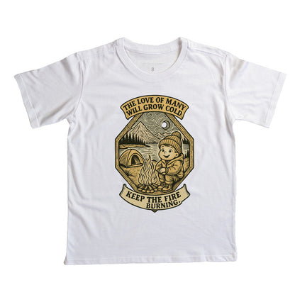 CAMISETA INFANTIL KEEP THE FIRE BURNING