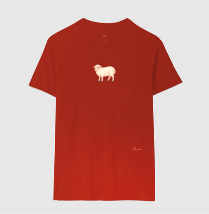 CAMISETA MINIMALISTA OVELHA PASTEL