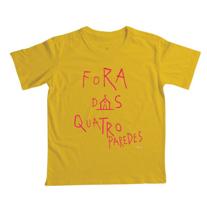 Camiseta Infantil Fora das Quatro Paredes Gospel Streetwear