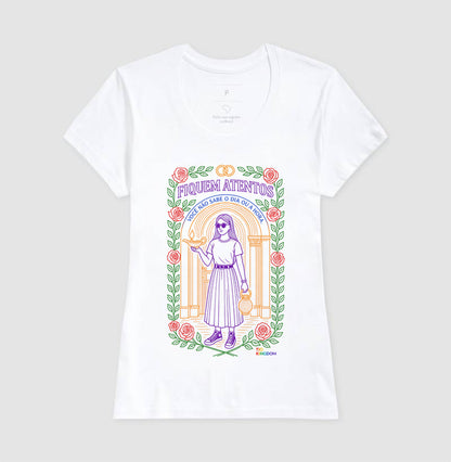 CAMISETA GOSPEL ADULTO FIQUEM ATENTOS KINGDOM VIBES