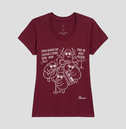 Camiseta Cristã Open Heaven - Louvor Eterno | Moda Gospel Streetwear