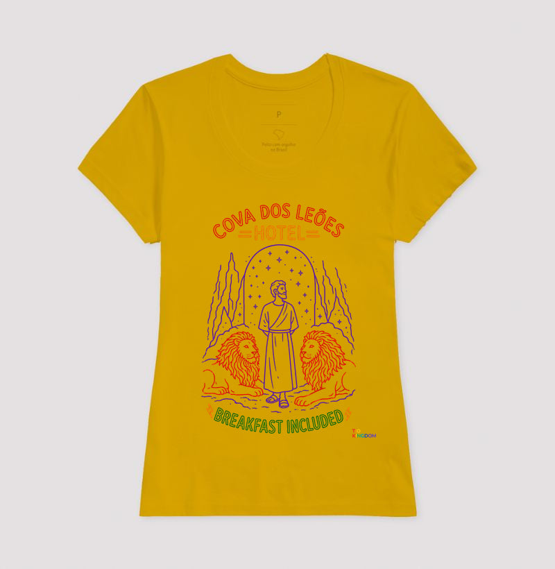 CAMISETA GOSPEL ADULTO COVA DOS LEÕES HOTEL KINGDOM VIBES