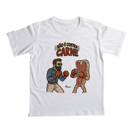 Camiseta Gospel Infantil Retro Éfesios 6 Contra Carne