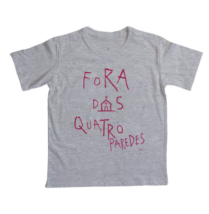 Camiseta Infantil Fora das Quatro Paredes Gospel Streetwear