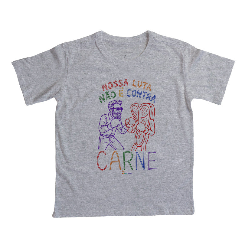 CAMISETA INFANTIL GOSPEL CONTRA CARNE KINGDOM VIBES