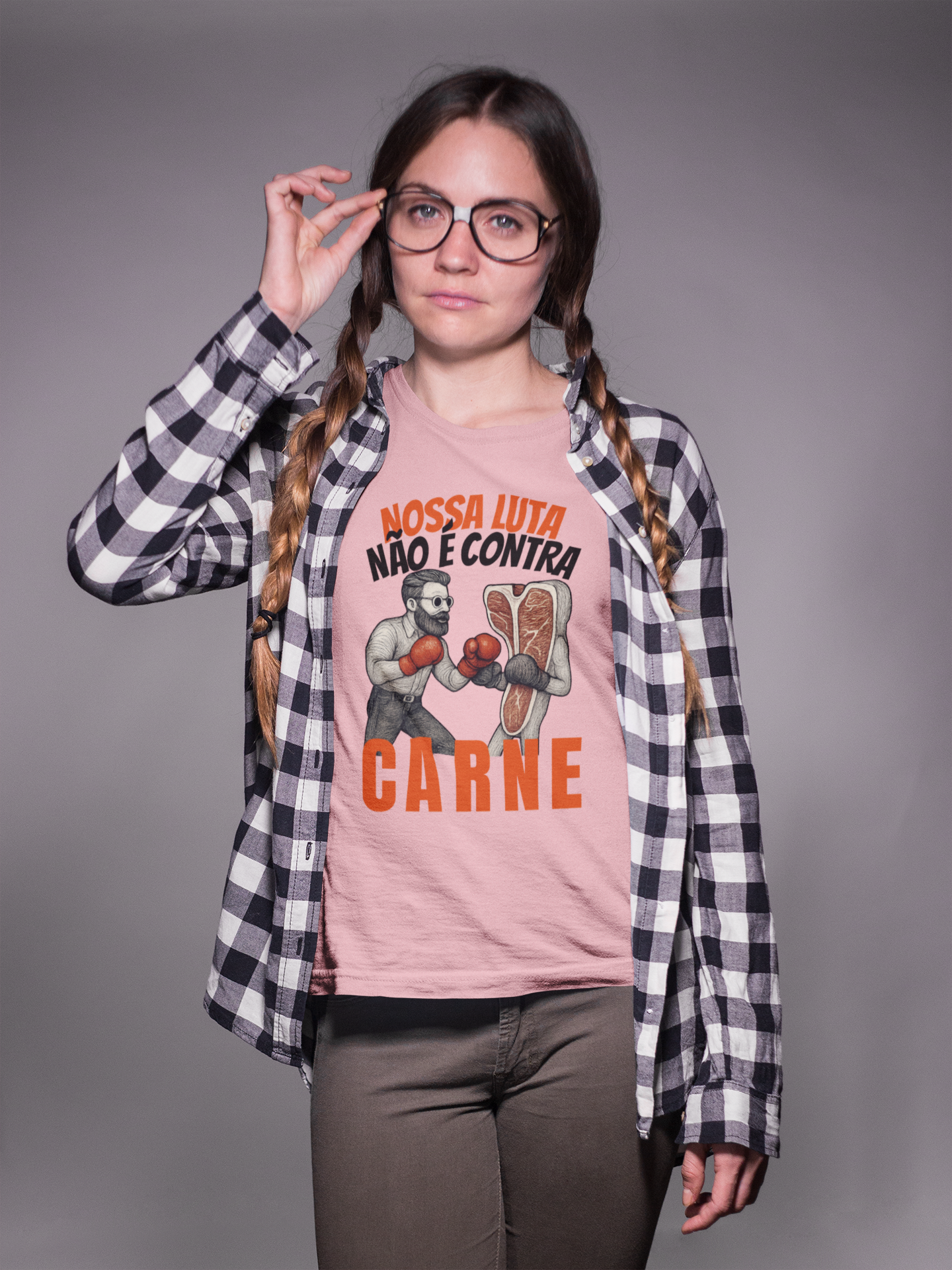 CAMISETA GOSPEL CONTRA CARNE