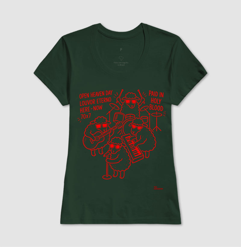 Camiseta Cristã Open Heaven - Louvor Eterno | Moda Gospel Streetwear