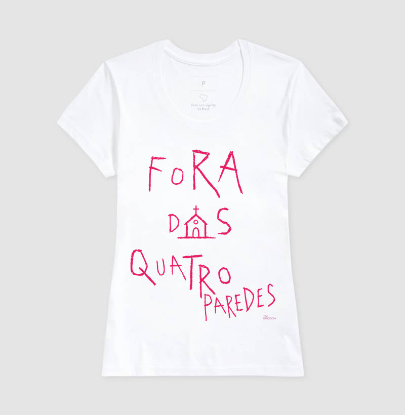 Camiseta Cristã Fora Das 4 Paredes Gospel Streetwear