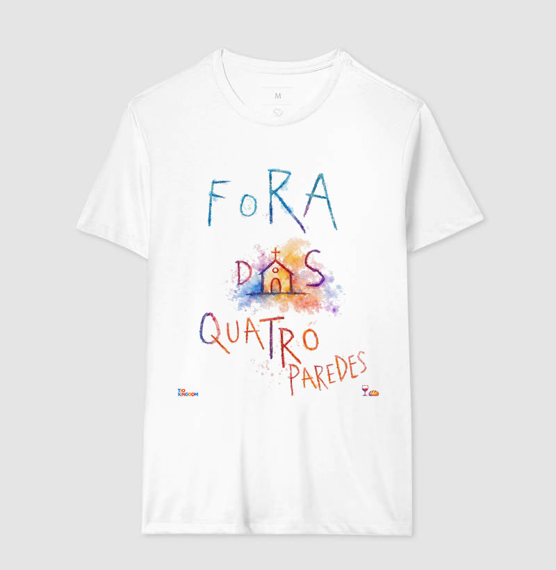 Camiseta Aquarela Fora das Quatro Paredes - Tio Kingdom