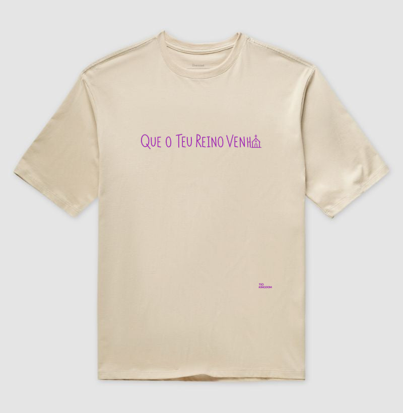 Oversized Teu Reino Venha - Minimalista