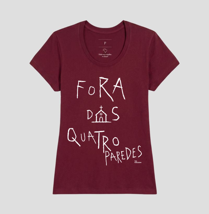 Camiseta Cristã Fora Das 4 Paredes Gospel Streetwear