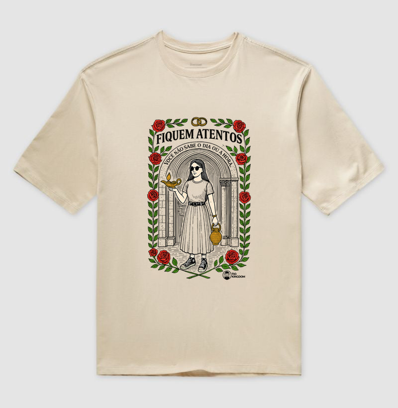 CAMISETA GOSPEL OVERSIZED FIQUEM ATENTOS