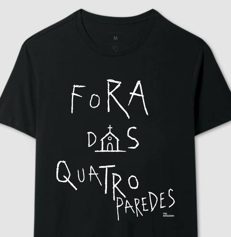 Camiseta Cristã Fora Das 4 Paredes Gospel Streetwear