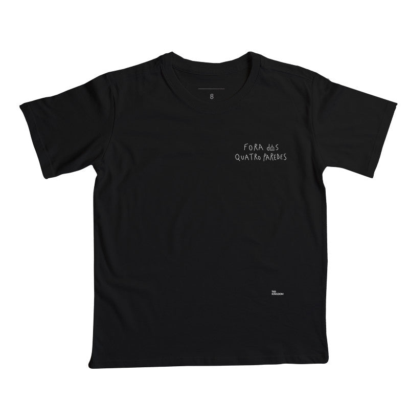Camiseta Infantil Minimalista Fora das 4 Paredes
