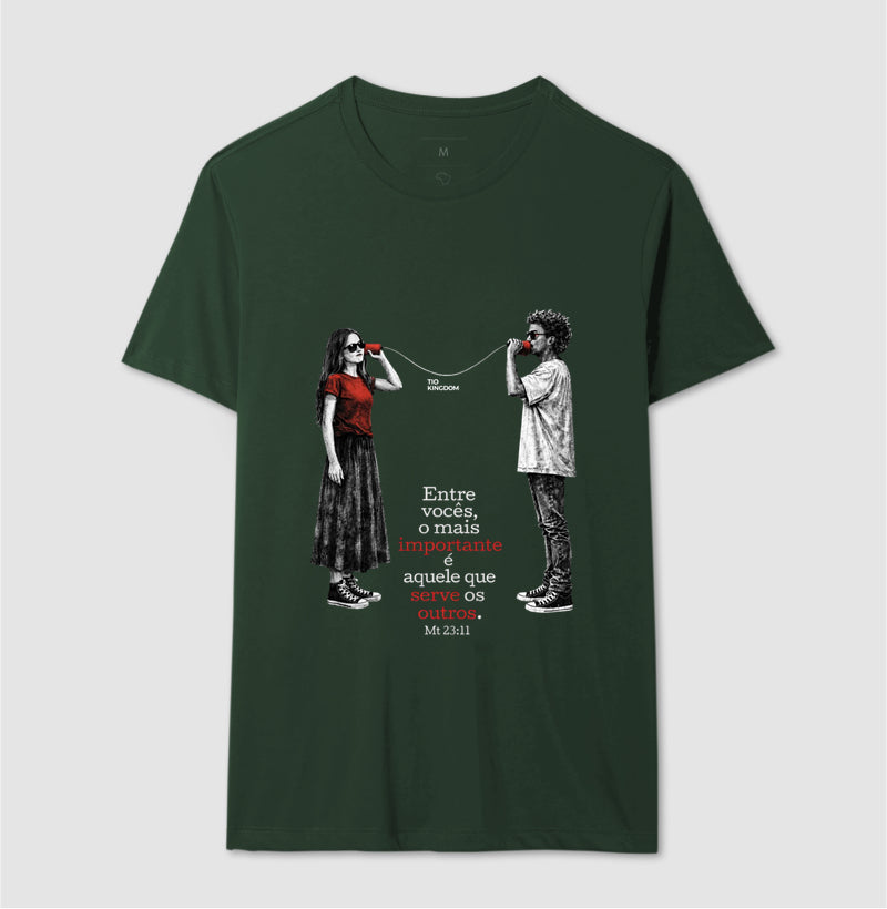 CAMISETA CRISTÃ SERVIR É PROPÓSITO