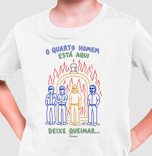 CAMISETA INFANTIL GOSPEL DEIXE QUEIMAR KINGDOM VIBES