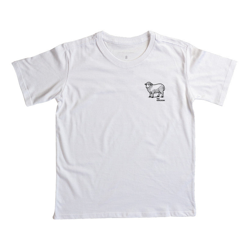CAMISETA SOMOS OVELHAS MINIMALISTA INFANTIL