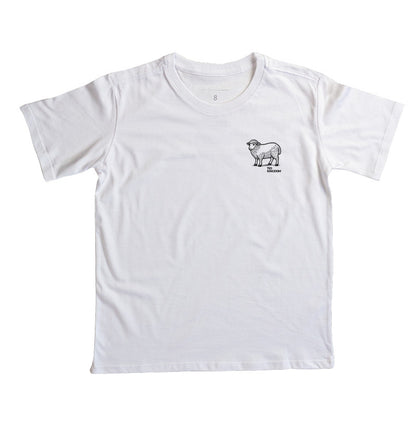 CAMISETA SOMOS OVELHAS MINIMALISTA INFANTIL