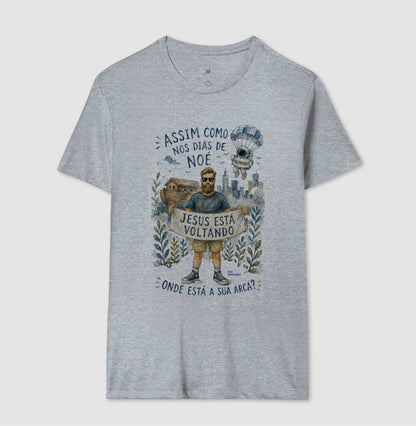 Camiseta Alerta de Noé Aquarela - Tio Kingdom
