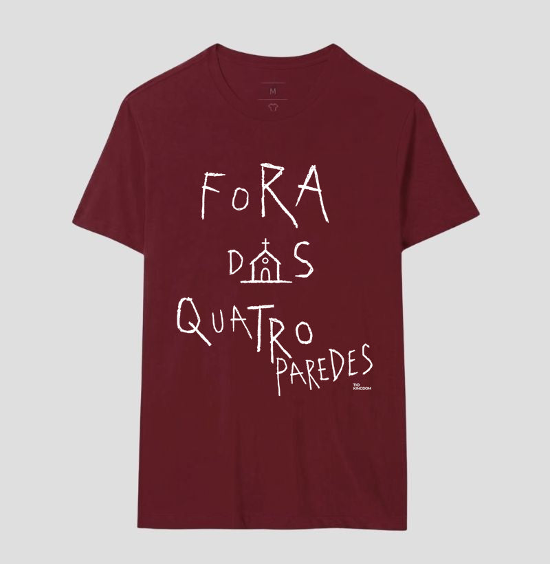 Camiseta Cristã Fora Das 4 Paredes Gospel Streetwear