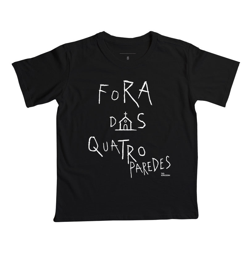 Camiseta Infantil Fora das Quatro Paredes Gospel Streetwear