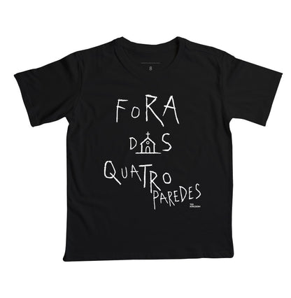 Camiseta Infantil Fora das Quatro Paredes Gospel Streetwear