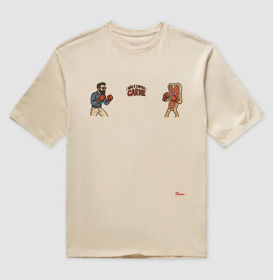 Oversized Cristã Retro Style Efésios 6 Contra Carne