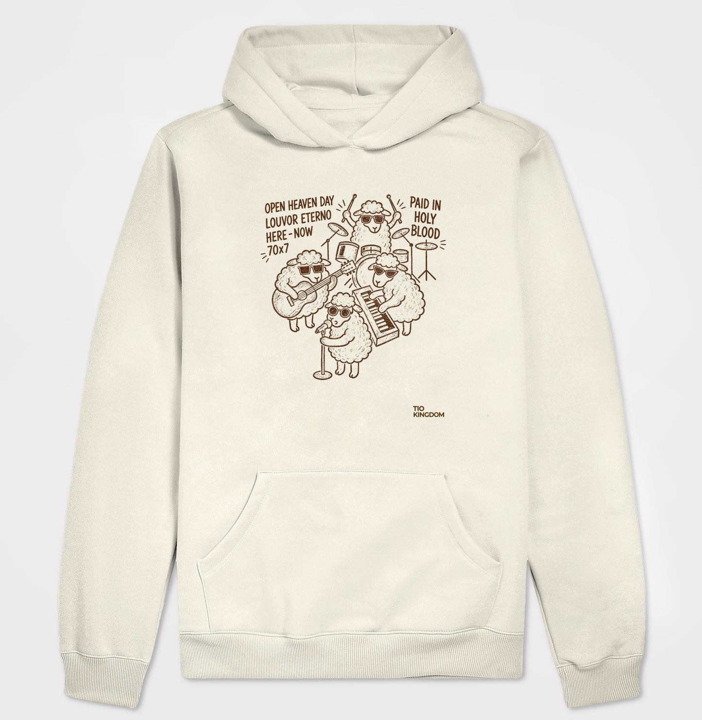 Blusa Moletom Gospel Com Capuz Louvor Eterno Open Heaven