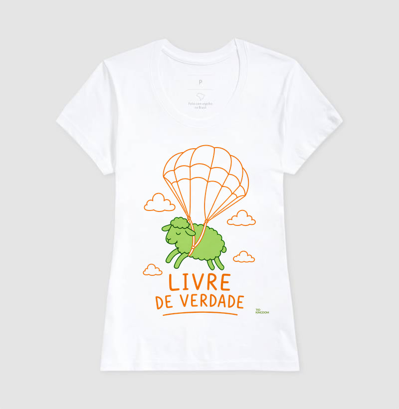 CAMISETA GOSPEL LIVRE DE VERDADE