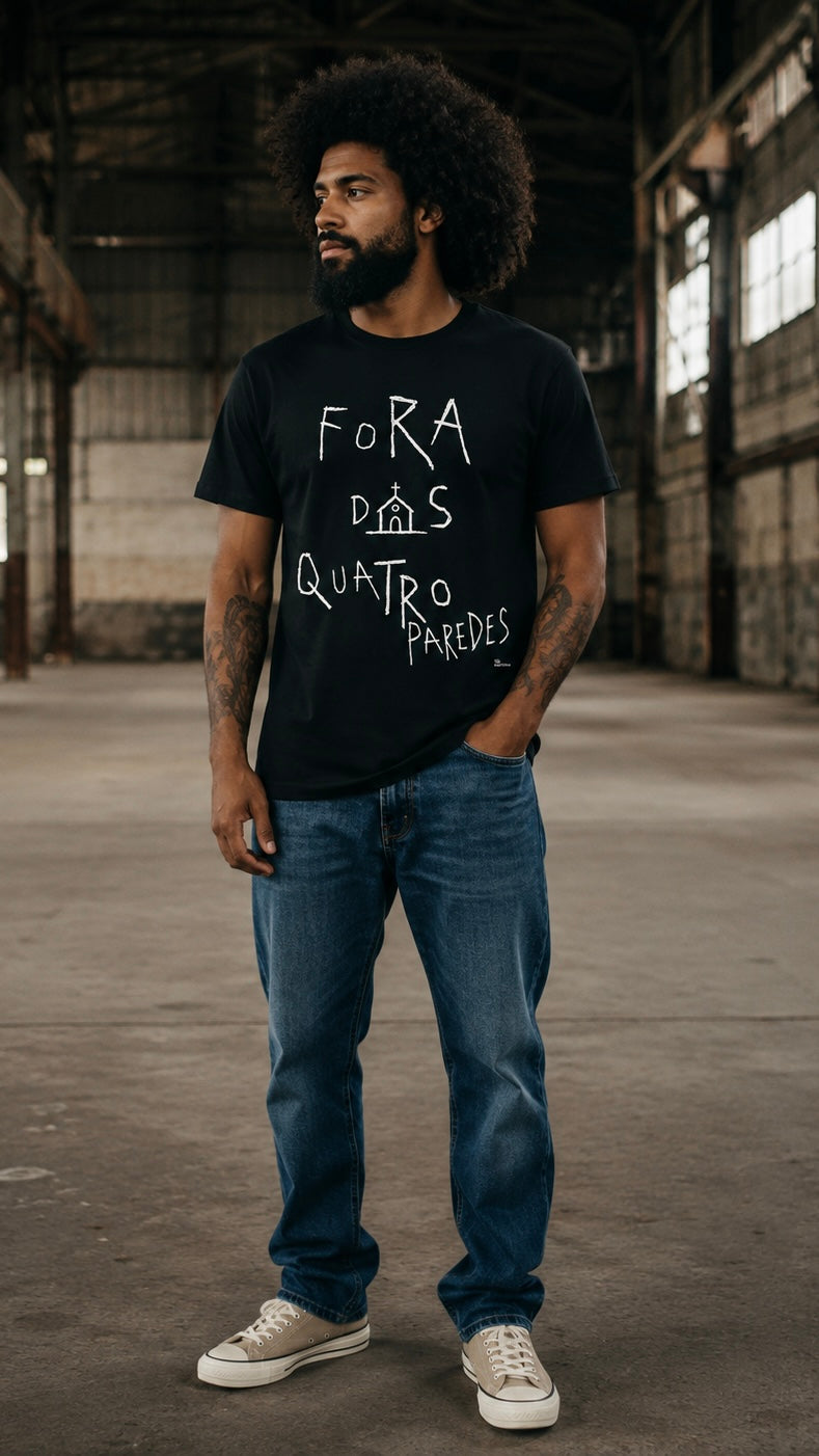 Camiseta Cristã Fora Das 4 Paredes Gospel Streetwear