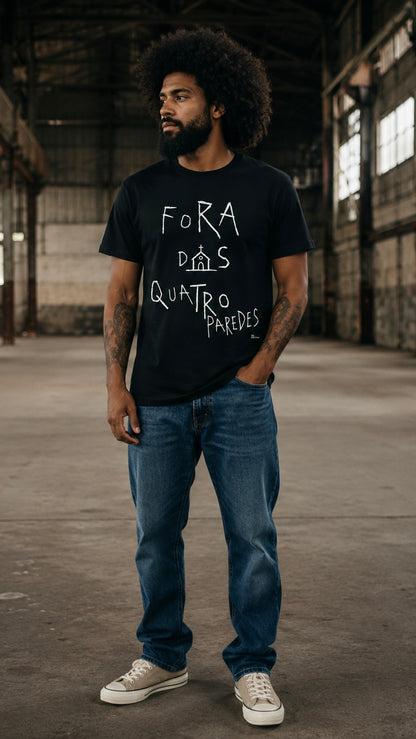 Camiseta Cristã Fora Das 4 Paredes Gospel Streetwear