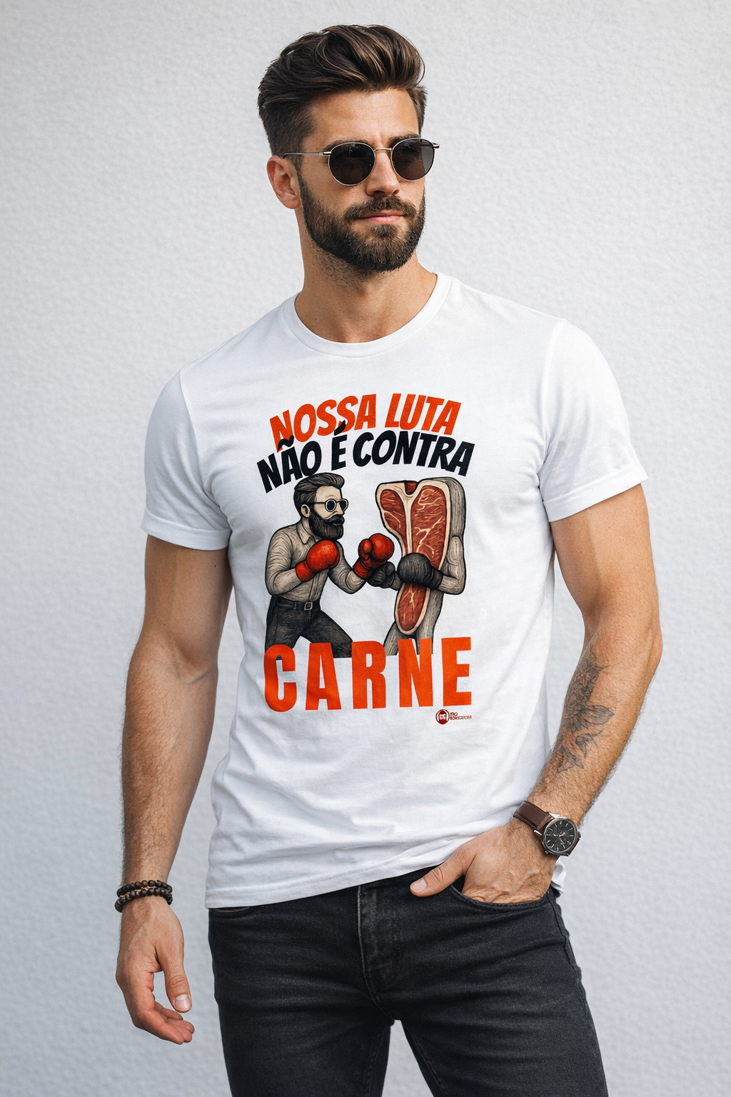 CAMISETA GOSPEL CONTRA CARNE