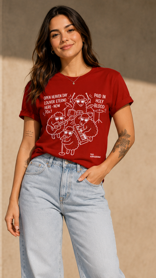 CAMISETA GOSPEL CRISTÃ OPEN HEAVEN