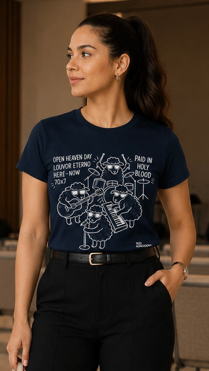 Camiseta Cristã Open Heaven - Louvor Eterno | Moda Gospel Streetwear
