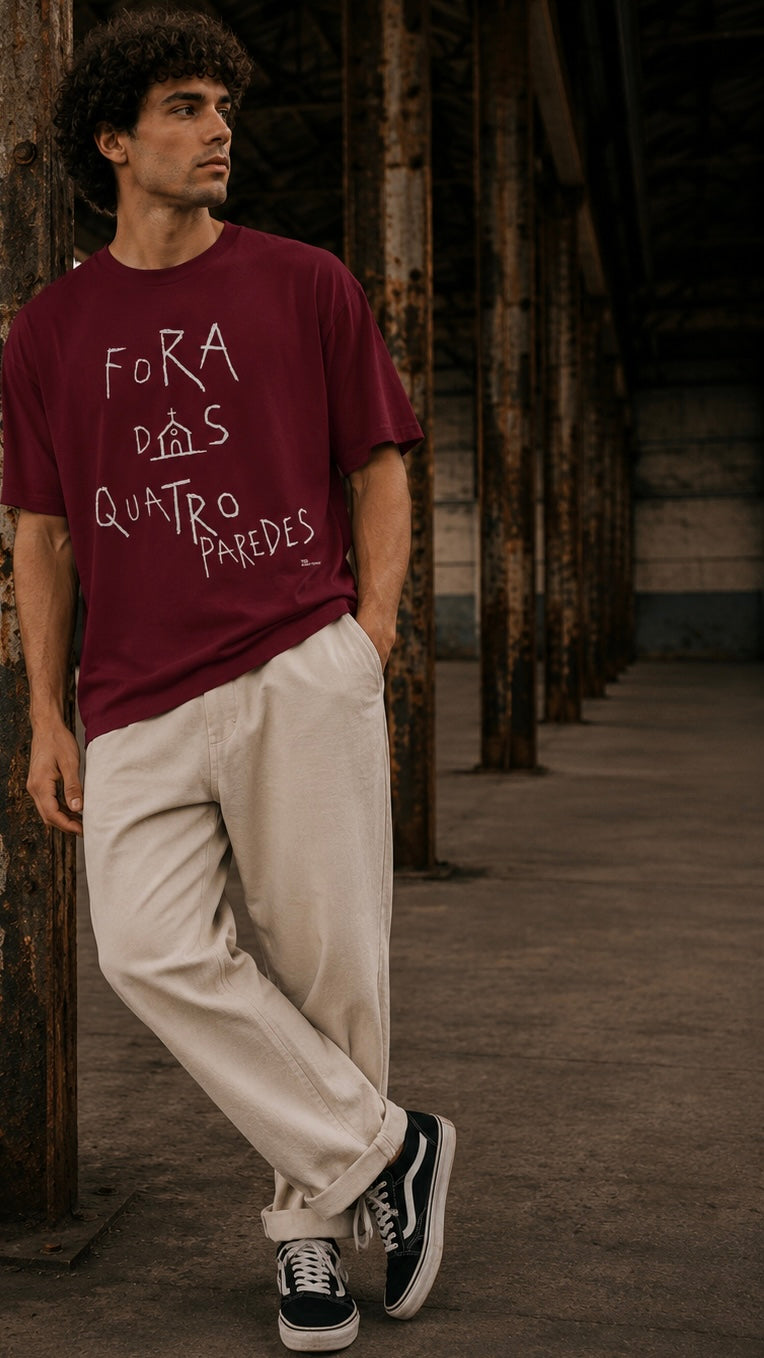 Camiseta Cristã Fora Das 4 Paredes Gospel Streetwear