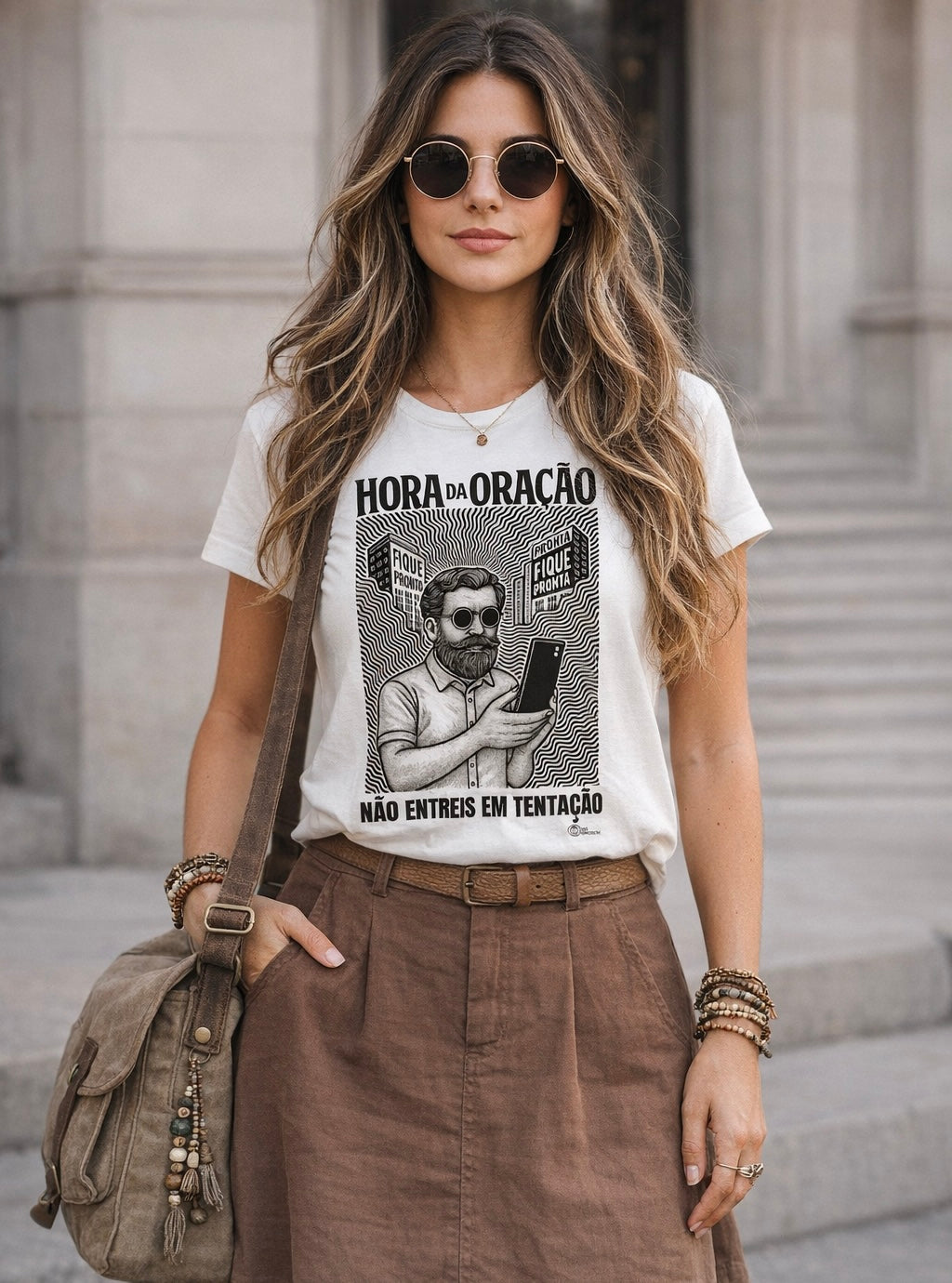 CAMISETA CRISTÃ HORA DA ORAÇÃO