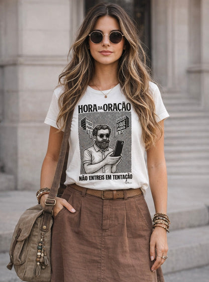 CAMISETA CRISTÃ HORA DA ORAÇÃO