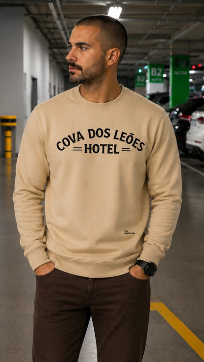 BLUSA MOLETOM GOSPEL COVA DOS LEÕES HOTEL MINIMALISTA