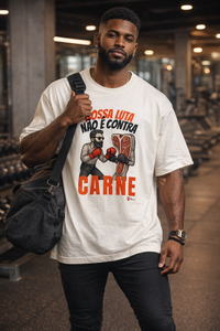 CAMISETA GOSPEL OVERSIZED CONTRA CARNE